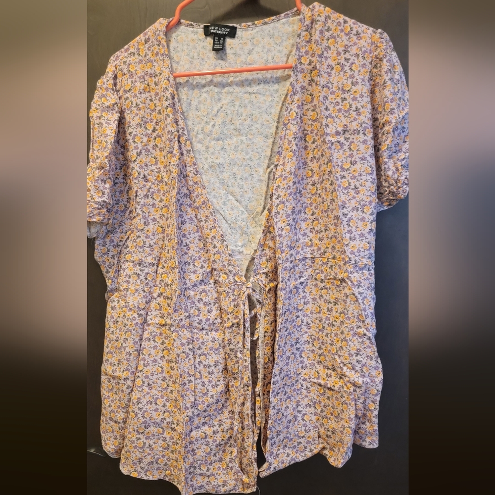 Maternity wrap shirt